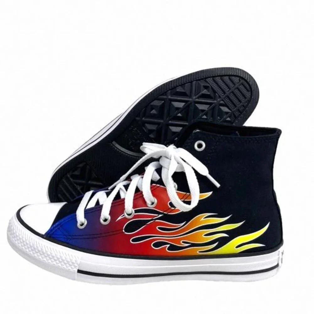 Converse Chuck Taylor High Shoes Women Kids Black A04715F Skate Sneakers Canvas